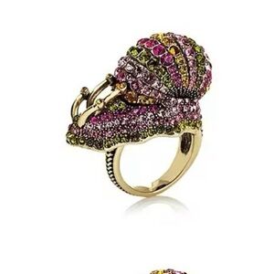 Heidi Daus Multicolor Crystal Snail Ring